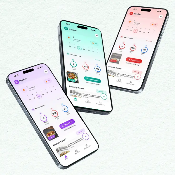 Appetizer app preview and features
