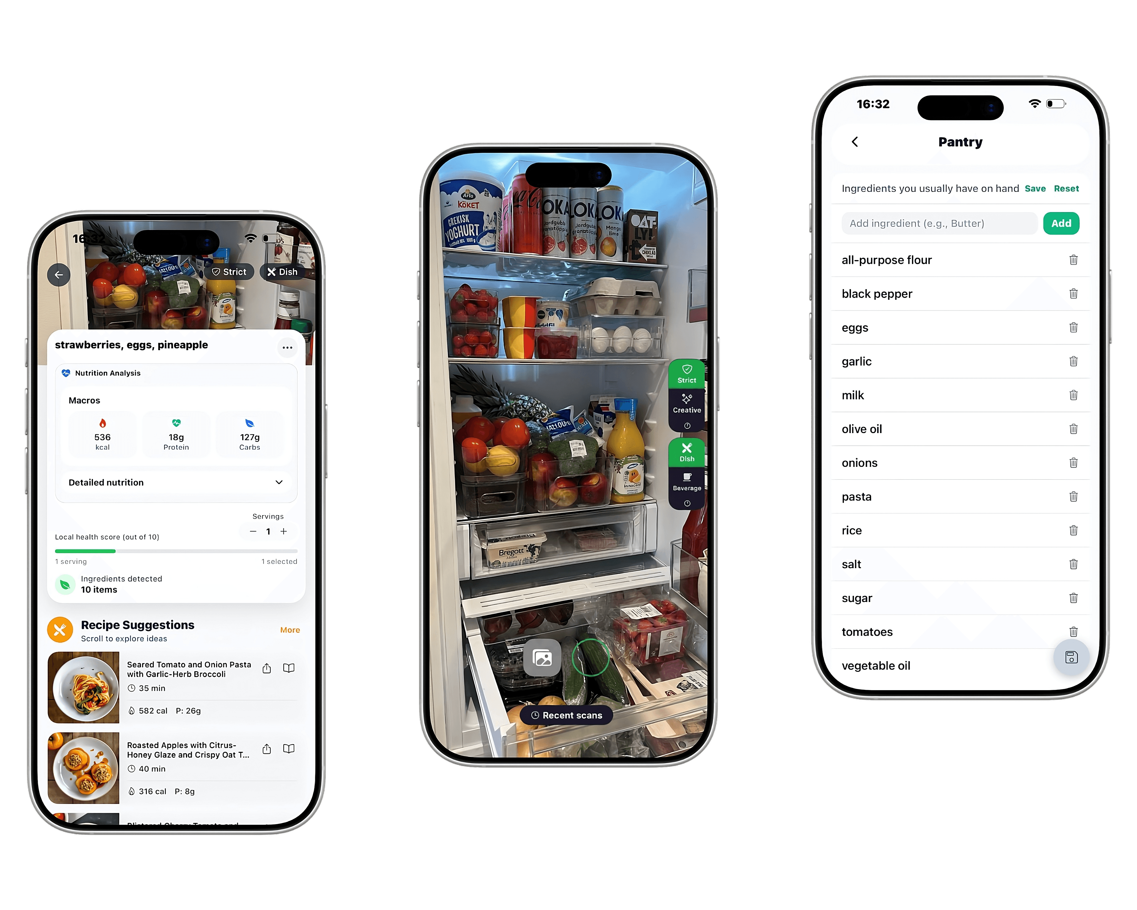 Appetizer scan results