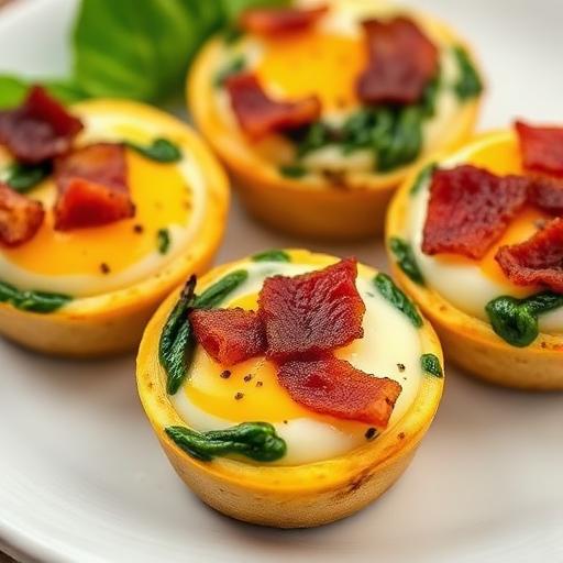 Keto egg bites with spinach